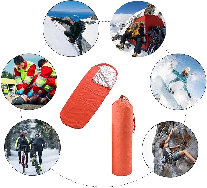 Emergencies Bag Light Weight Thermal Bivvy Sacks Survival Shelter Blanket Sleep Bag