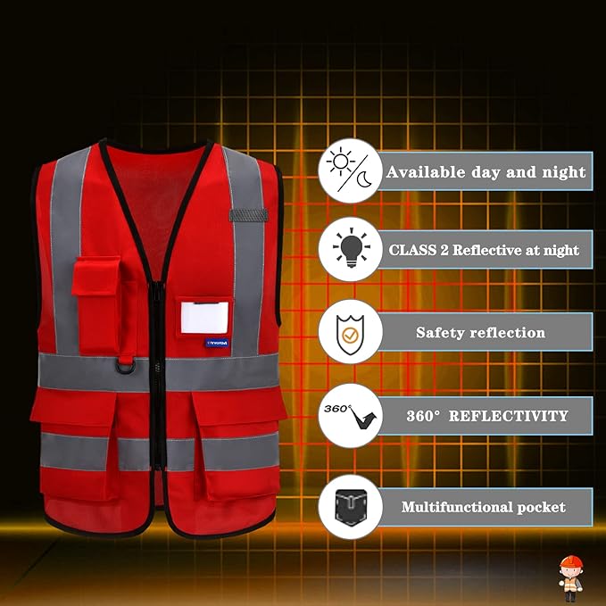 red working vest for men
