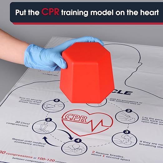 SimCoach CPR Training Model, Hands-only CPR Training Aid Kit, CPR Compression First Aid Training Tool for Nursing Students