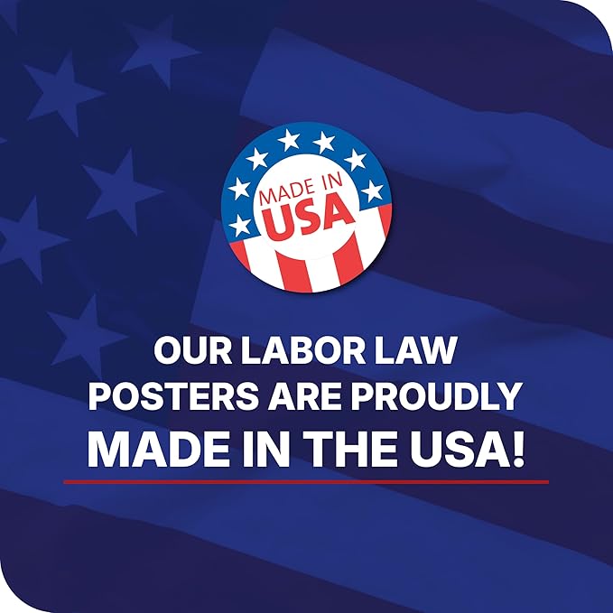 2026 California State and Federal Labor Law Poster - English Spanish Combo - OSHA Workplace Compliant - Mandatory Regulations Posting for Employees - All-In-One Required Compliance Posting 17" x 40" Laminated