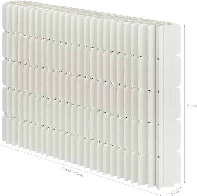 Foldable Room Divider Privacy Screens Movable Temporary Wall Space Partition, 5.91~7.87 FT Tall, 6.56~16.4 FT Width, Choice of Various Sizes and Styles