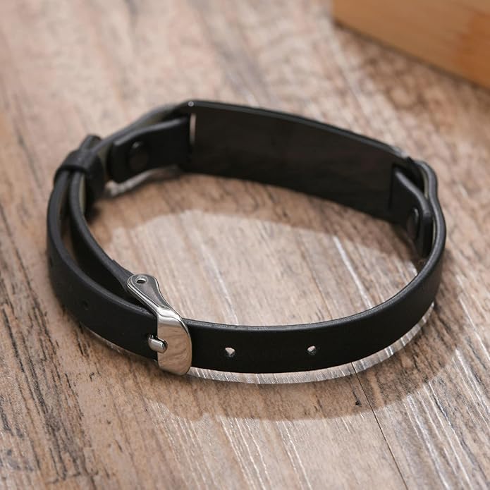 VNOX Medical Alert Bracelets for Men & Women Kids with Free Engraving Adjustable Stainless Steel Mesh Emergency Medical ID Bracelets Wristband