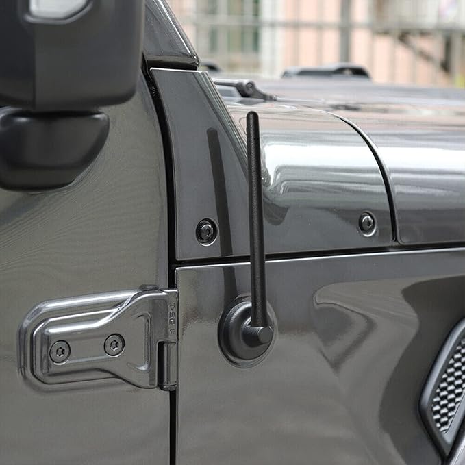 VOFONO Short Antenna fits 07-26 Jeep Wrangler Gladiator JK JL JT Sport Unlimited Willys Jeep Wrangler Accessories, Jeep Antenna