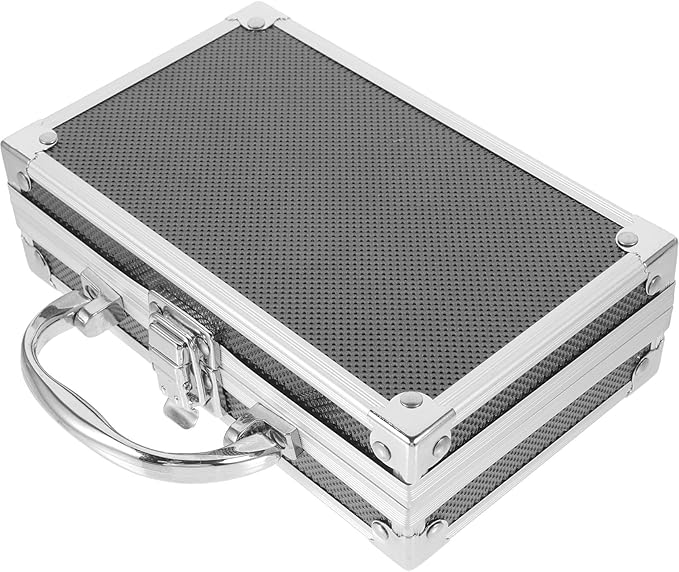 Lockable Aluminum Alloy Medicine Storage Box Foam, Portable Handle Briefcase for First Aid Essentials Organization
