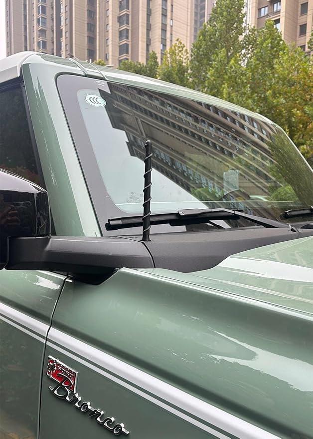 7" Short Antenna for Ford Bronco, Fits for Ford Bronco Full Size 2021 2022 2023 2024 2025, 7-inch Spiral AM FM Radio Antenna Replacement for Bronco Accessories F150