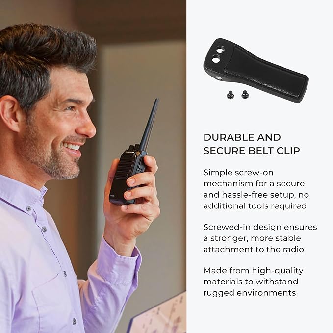 Midland – MB400 - Business Two-Way Radio - Easy to Program - Long-Range 16 Channels Coverage for up to a 350,000 Square Foot Warehouse Construction Hospitality and Event Management - IP67 Waterproof