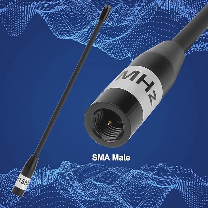 915MHz 10DBi Outdoor Antenna - Copper Construction Weather-Resistant RF Male Connector U.FL IPX Feeder Cable For Handheld Two-Way Radio Scanner Industrial Use