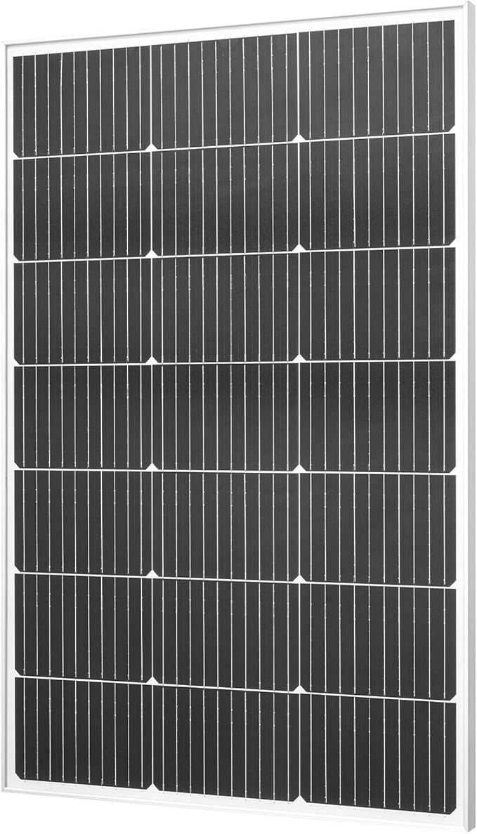 VEVOR 100W Monocrystalline Solar Panel, 23% High-Efficiency Mono PV Module with Stable MC4 Output & Aluminum Frame, IP65 Waterproof Solar Panel for Car Boat RV Flat Rooftop Off-Grid Applications