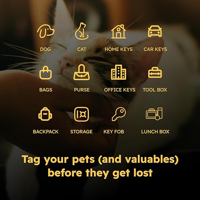 Smart Dog Cat Tag - Custom QR Code Pet ID, Durable Acrylic, 2 Pack, Round, No Subscription Fees