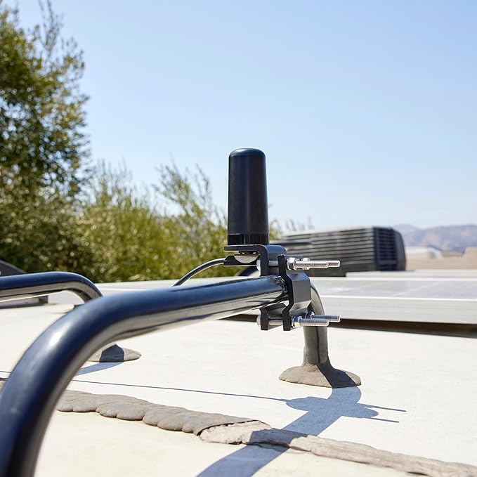 Midland MXTA25 3DB MicroMobile Compatible Gain Ghost Antenna - 3.5” Tall with 1.5” Base Diameter - Low Profile GMRS NMO Connection