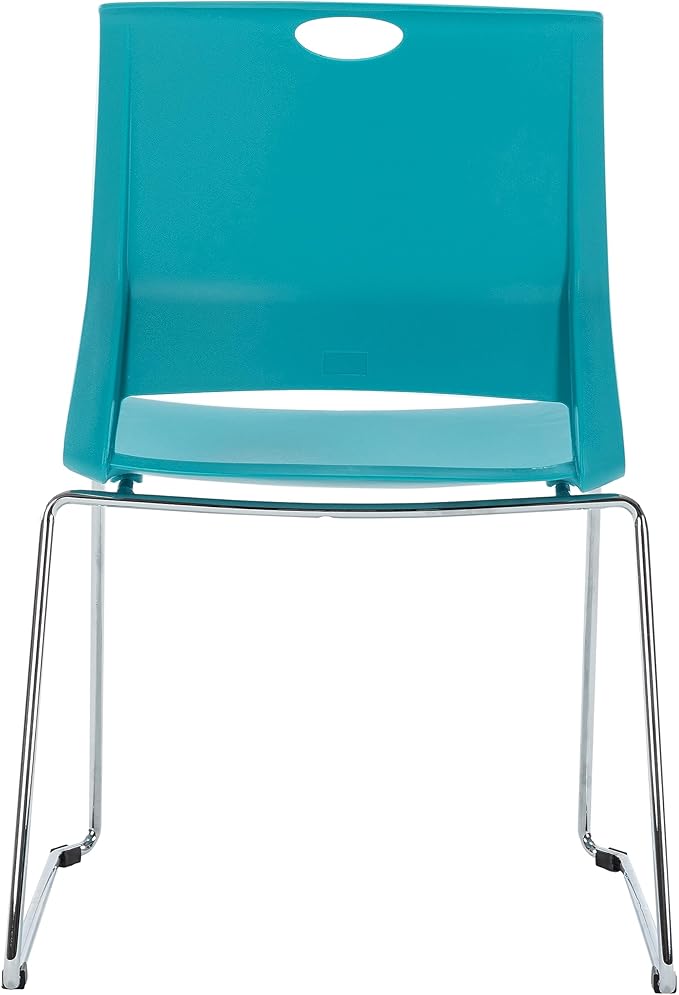 Sidanli Blue Stacking Chairs-Set of 4