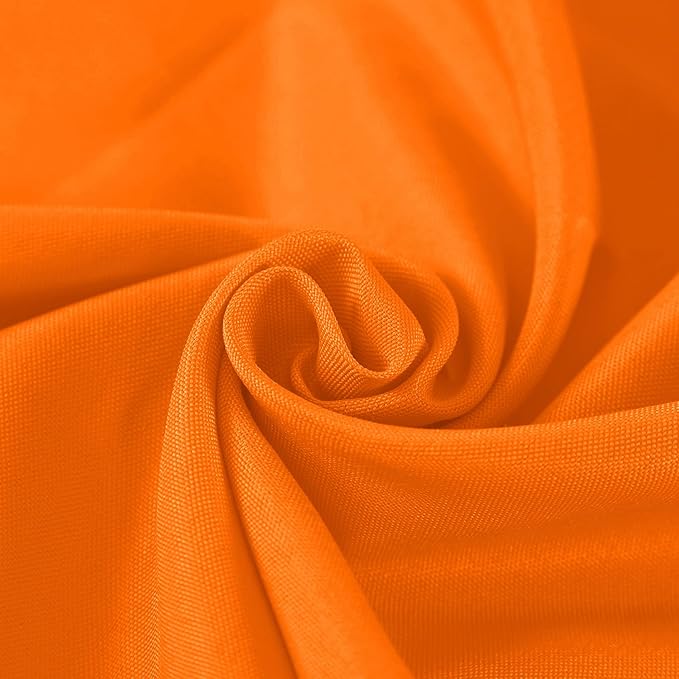 Fokitut 2 Pack Waterproof Rectangle Tablecloth, 60x84 Inch, Stain Resistant and Wrinkle Polyester Table Cloth, Fabric Table Cover for Kitchen Dining, Wedding, Party, Holiday Dinner-Orange