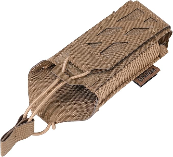 EXCELLENT ELITE SPANKER Tactical Universal Radio Holster Holder Molle Radio Pouch Adjustable for Duty Belt,Vest for Two Ways Walkie Talkie