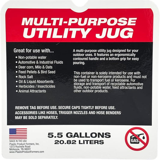 VP Racing Utility Container 5.5 Gallon - 2 Pack with 2 Deluxe Hoses and a Get Bent Hose Bender (Camo, 2 Pack)