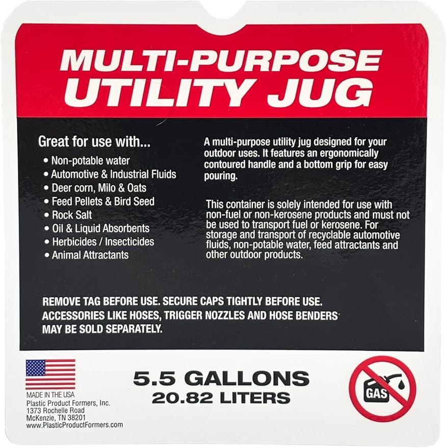 VP Racing Utility Container 5.5 Gallon - 4 Pack With 4 Deluxe Hoses and a Get Bent Hose Bender (Pink, 4 Pack)