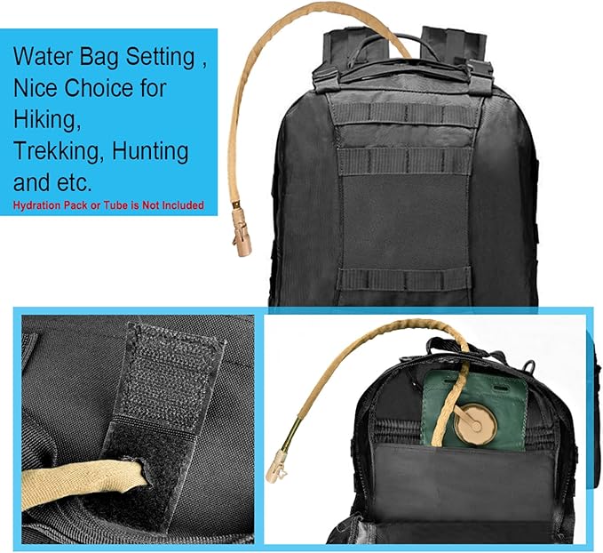 CVLIFE Tactical Backpack Military Army Rucksack 60L Large Assault Pack Detachable Molle Bag…