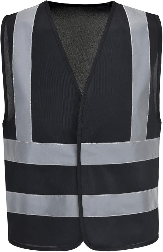 AYKRM 12 colour High visibility viz vest hi vis viz reflective work construction safety vest (XS-8XL)