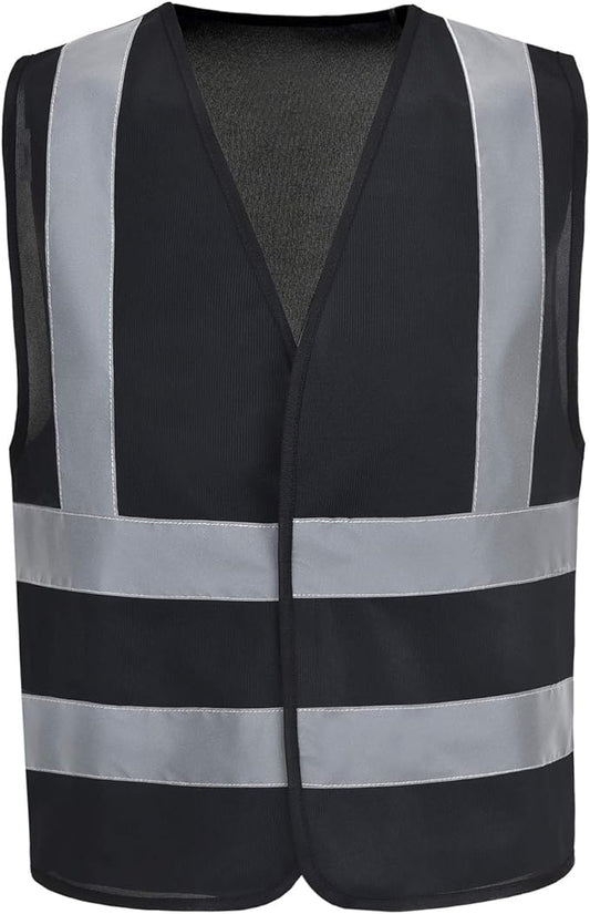 AYKRM 12 colour High visibility viz vest hi vis viz reflective work construction safety vest (XS-8XL)