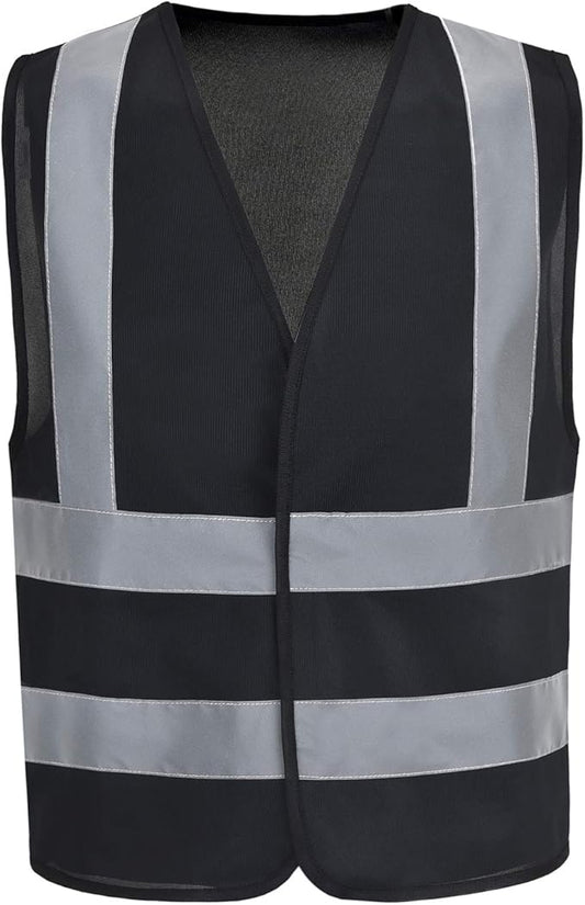 AYKRM 12 colour High visibility viz vest hi vis viz reflective work construction safety vest (XS-8XL)