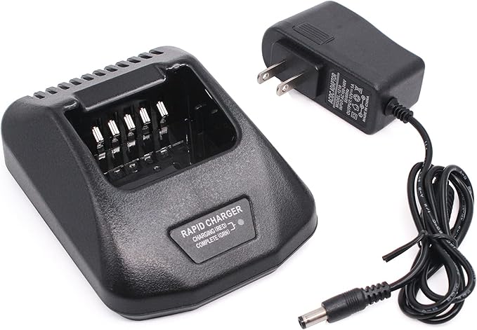 Replace KSC-25 Rapid Charger Compatible for Kenwood TK-2140 TK-3140 TK-2160 TK-3160 TK-2170 TK-3170 TK-2360 TK-3360 NX-220 NX-320 Radio KNB-57L KNB-55L KNB-35L KNB-56N KNB-26N