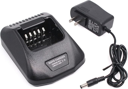 Replace KSC-25 Rapid Charger Compatible for Kenwood TK-2140 TK-3140 TK-2160 TK-3160 TK-2170 TK-3170 TK-2360 TK-3360 NX-220 NX-320 Radio KNB-57L KNB-55L KNB-35L KNB-56N KNB-26N