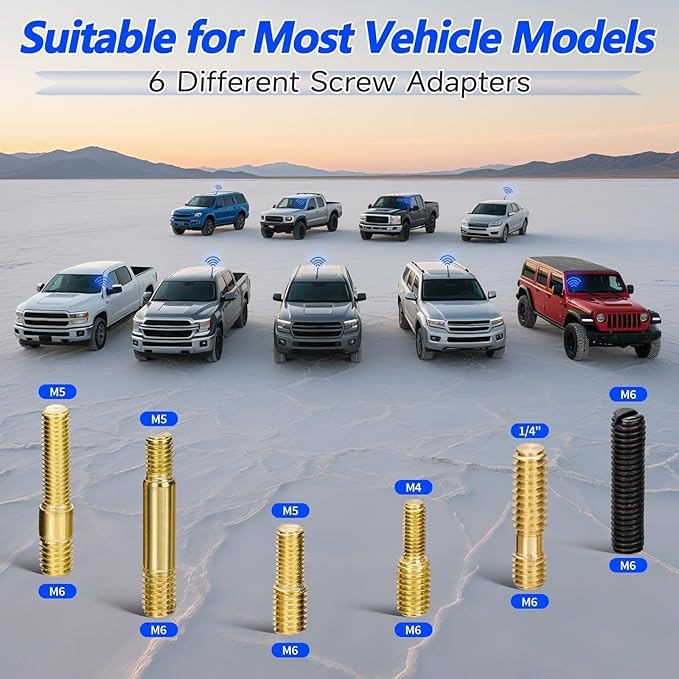 Car Radio Antenna 4.7 Inch Carbon Fiber Waterproof Car Antenna Replacement Vehicle AM FM Stereo Radio Antennas, Aluminum Short Truck Antennas for Cars Trucks Pickups SUVs