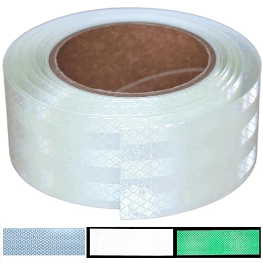 Glow in Dark Reflective Tape 2 inch Wide, Outdoor Waterproof High Visibility Safety Warning Reflector Sticker Strips (11 feet)