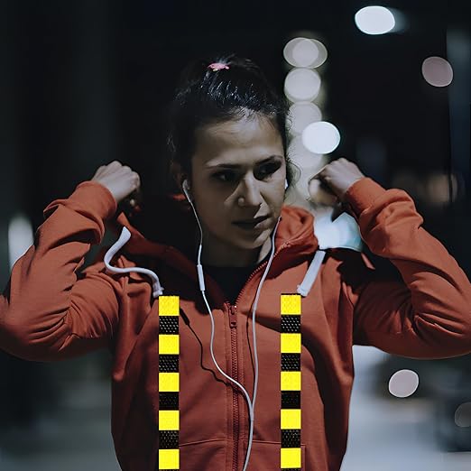 Industrial Reflective Tape 1 inch Wide for Trailer, Outdoor Waterproof High Visibility Safety Warning Adhesive Strips (166 feet)