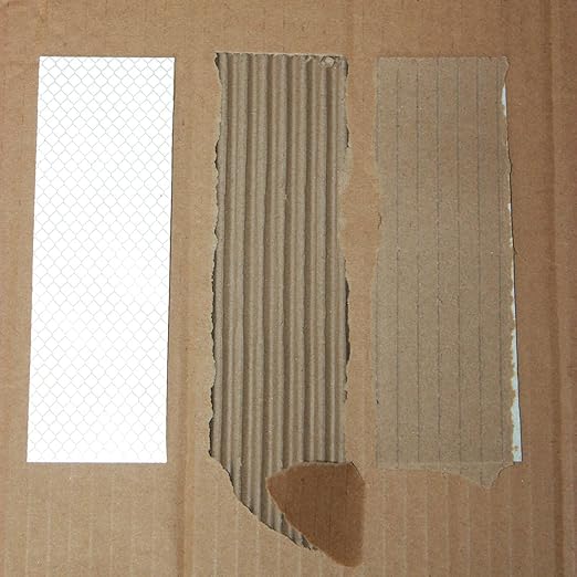 Glow in The Dark Reflective Stickers 2 inch X 6 inch for Car, High Visibility Warning Safety Reflective Strips (100 Pcs)