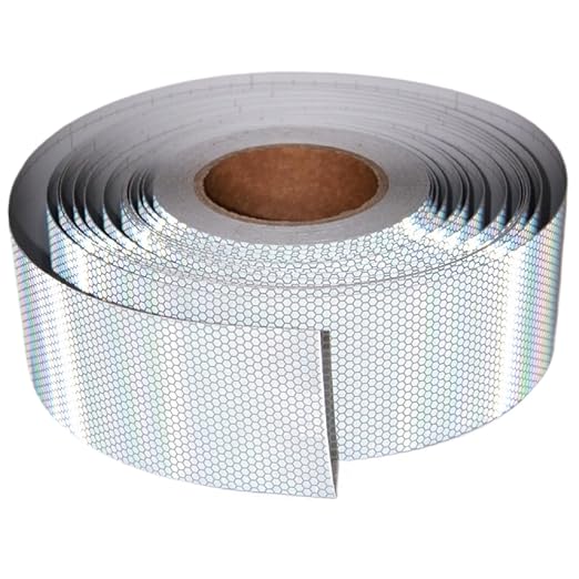 Non Fading Reflective Tape Silver Outdoor Waterproof 3 inch Wide, High Visibility Warning Industrial Marking Tape, Safety Stickers (168 feet)