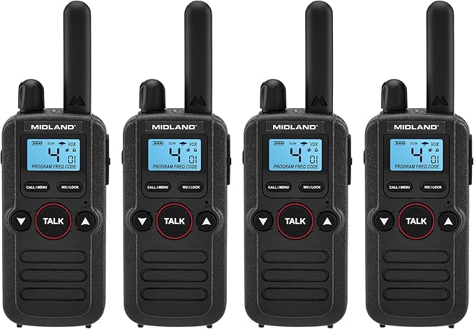 Midland BizTalk BR180 On-Site Business Radio - 4 Pack Bundle w/Chargers