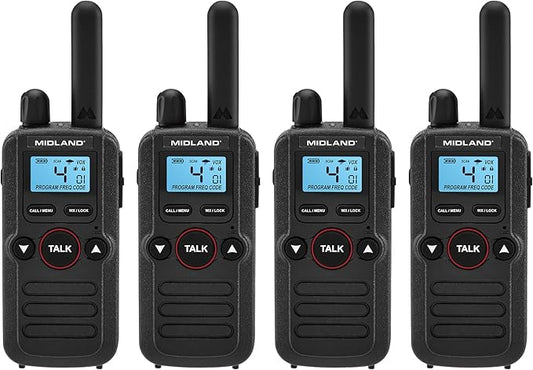 Midland BizTalk BR180 On-Site Business Radio - 4 Pack Bundle w/Chargers