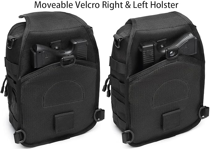 ATBP Tactical Sling Backpack with Holster Military Crossbody Bag for Men Single Shoulder Back Pack 10L