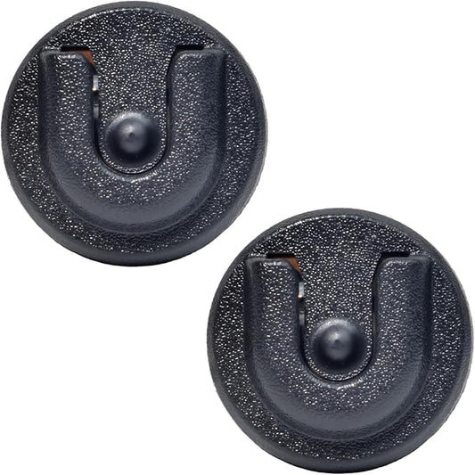 UAYESOK 2PCS Universal Ham CB Radio Microphone Hanger, Mobile Radio Speaker Mic Mount Holder Hang Up Clip with Adhesive Back