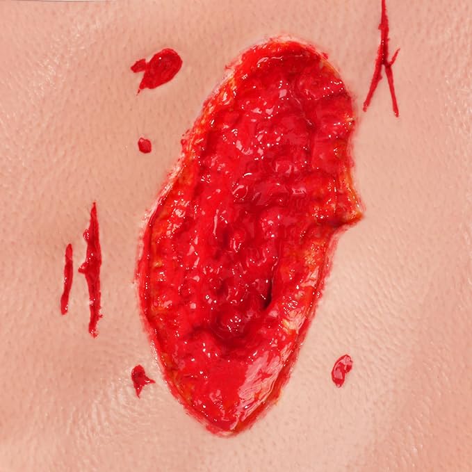 Thigh Wound Packing Trainer Sleeve, Stop The Bleed Laceration Simulation for Hemostasis Practice, Realistic First Aid & Emergency Response Demonstration