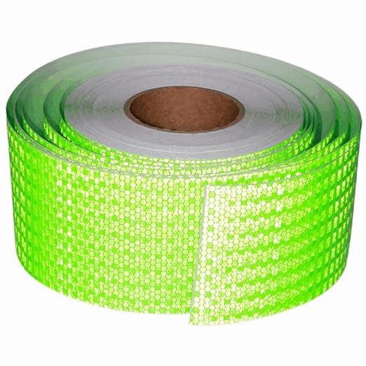 Industrial Reflective Tape Green 4 inch Wide, Outdoor Waterproof High Visibility Safety Warning Reflector Sticker Strips (168 feet)