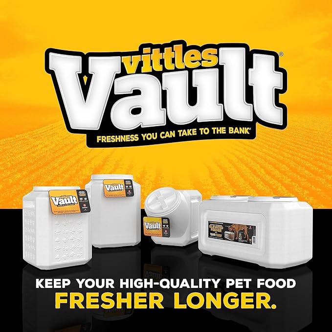 Gamma2 Vittles Vault Stackable Dog Food Storage Containers (Up To 60 Pounds) and Gamma2 Vittles Vault Dog Food Storage Container (Up To 35 Pounds)