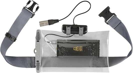 Aquapac Waterproof Case For Radio Microphone Large, 5 Year Warranty, Made in the UK, Professional Sound Engineer, For Wired Electronic Devices