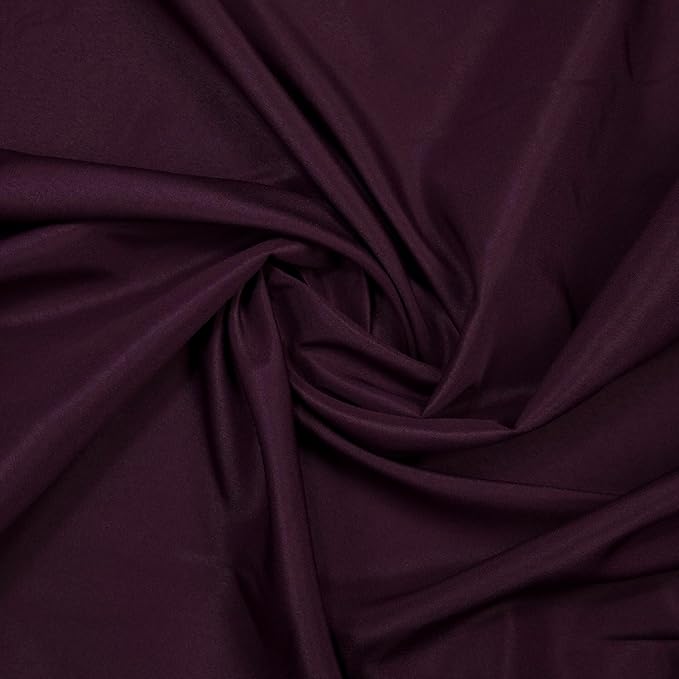 Gee Di Moda Round Tablecloth - 132 Inch Eggplant Round Table Cloth for 72 to 96 Inch Round Tables - Heavy Duty Washable Fabric - for Buffet Table, Holiday Party, Dinner, Wedding & Baby Shower