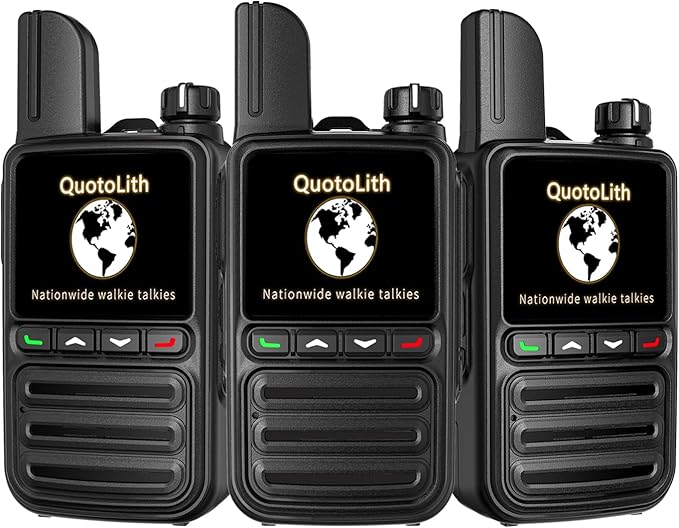 Long Range Walkie Talkies - Unlimited Nationwide Two-Way Radios with Free Lifetime SIM Card,4G PoC for Construction/Fleet Dispatch/Family Emergencies (3)