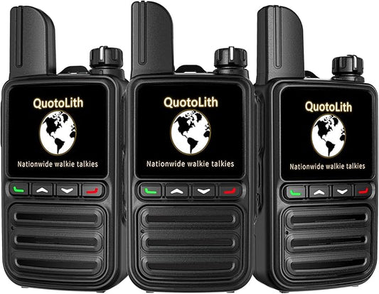 Long Range Walkie Talkies - Unlimited Nationwide Two-Way Radios with Free Lifetime SIM Card,4G PoC for Construction/Fleet Dispatch/Family Emergencies (3)
