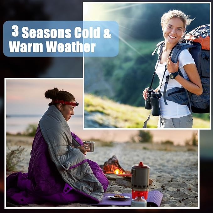 Macarrie 10 Pcs Bulk Sleeping Bags for Homeless Donation Shelter Adults 0 Degree Waterproof Sleeping Bags with Compression Sack for Cold Weather Emergency Hiking Camping Warm