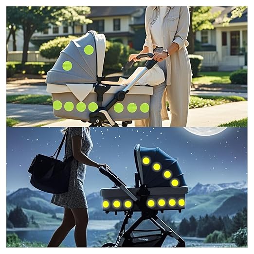 Reflective Stickers 2 inch X 2 inch, Outdoor Waterproof High Visibility Warning Safety Adhesive Reflector Tape (80 Pcs)