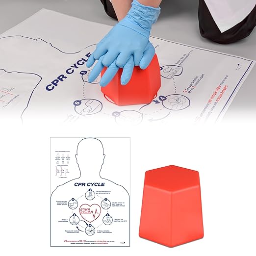 SimCoach CPR Training Model, Hands-only CPR Training Aid Kit, CPR Compression First Aid Training Tool for Nursing Students