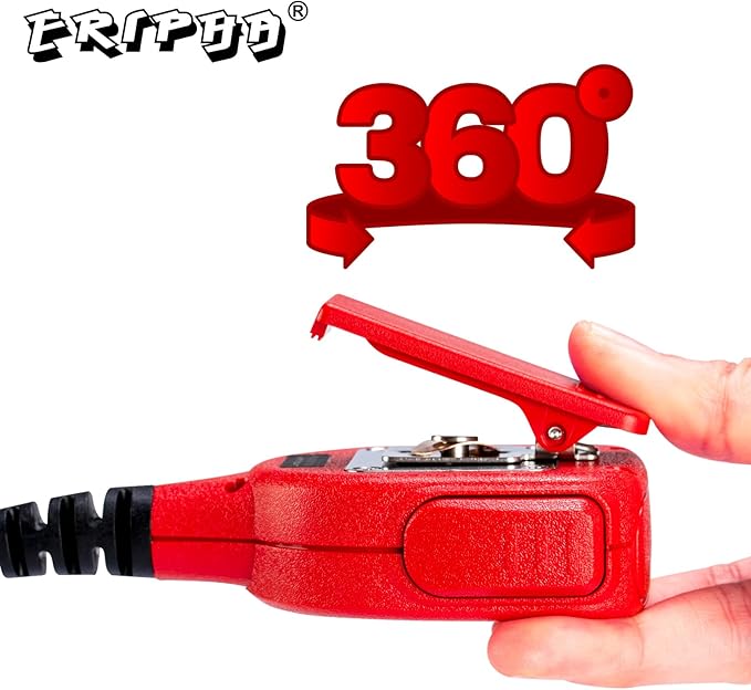 Speaker Microphone Shoulder Waterproof IP56 Compatible with Kenwood Two Way Radio with 3.5mm Jack (1 pcs)
