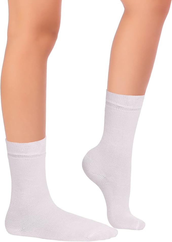 Hugh Ugoli Kids School Uniform Rayon Derived from Bamboo Dress Crew Socks for Toddlers to Youth, 3T - 14 Years Old, 5 Pairs