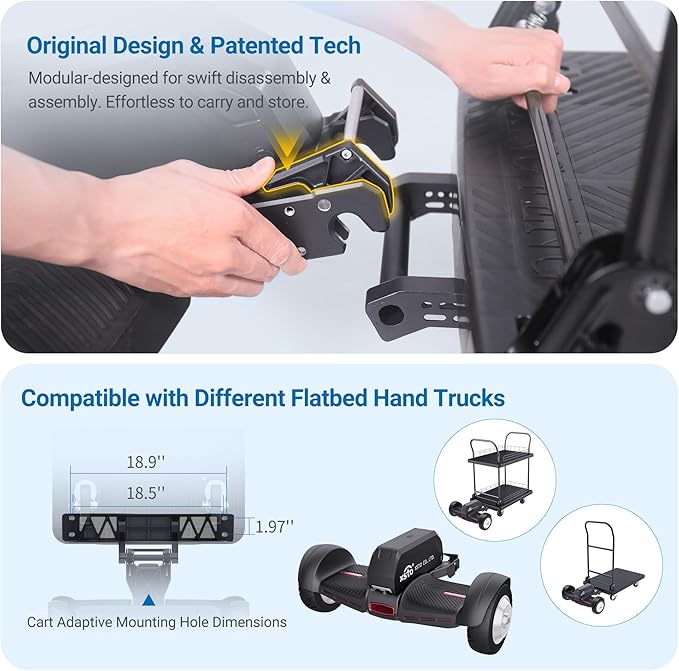 Electric Platform Truck,661lbs Capacity Heavy Duty Flatbed Cart, 1000W Powered Hand Truck Cart,15.5 Mile Endurance, for Warehouse High-Frequency Sorting, Stocking & Picking