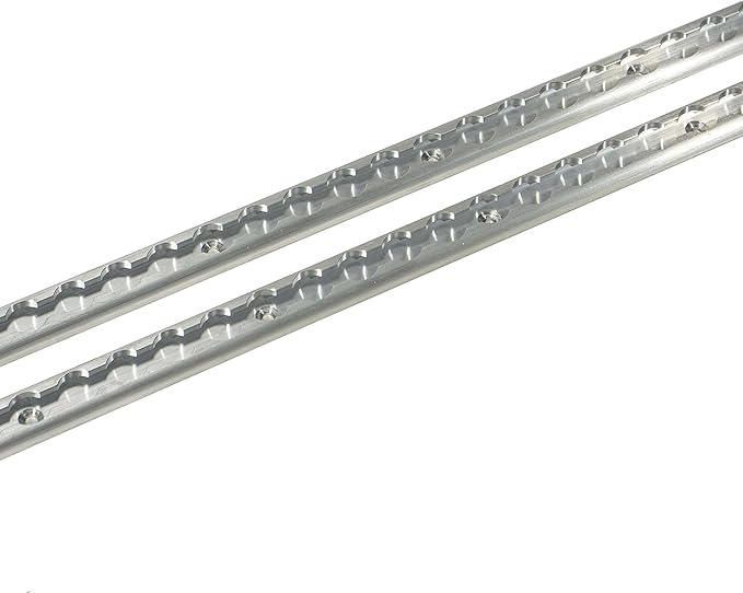US Cargo Control L Track Tie Down System, Includes (2) USA Made 4-Foot Aluminum L-Track and (4) Silver Single Stud O-Ring Fittings, Versatile Trailer Tie Down System for Trailers and Truck Beds