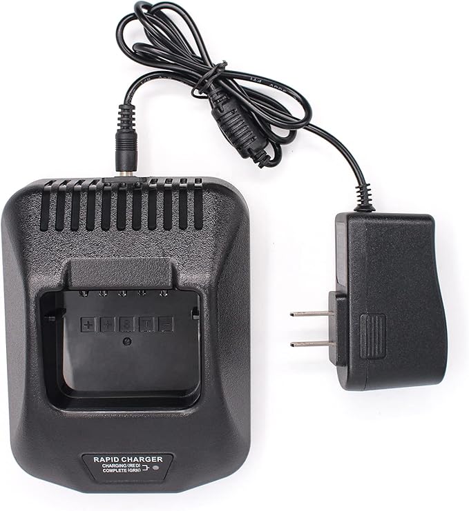 Replace KSC-25 Rapid Charger Compatible for Kenwood TK-2140 TK-3140 TK-2160 TK-3160 TK-2170 TK-3170 TK-2360 TK-3360 NX-220 NX-320 Radio KNB-57L KNB-55L KNB-35L KNB-56N KNB-26N
