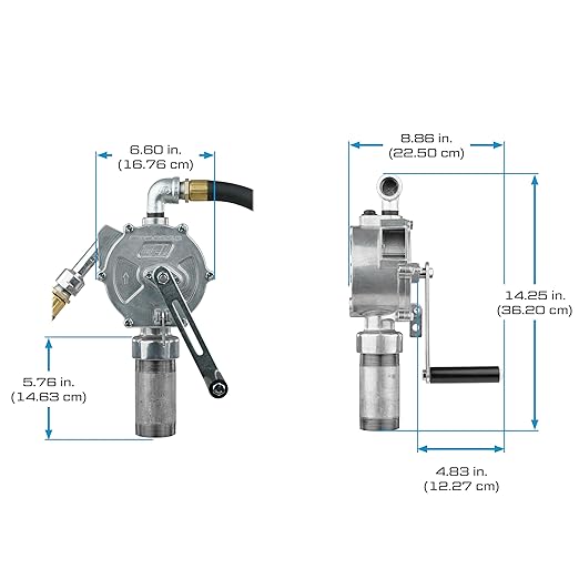 GPI - RP-10-UL Rotary Action Fluid Transfer Hand Pump, 10 Gallons per 100 Revolutions (123000-06)